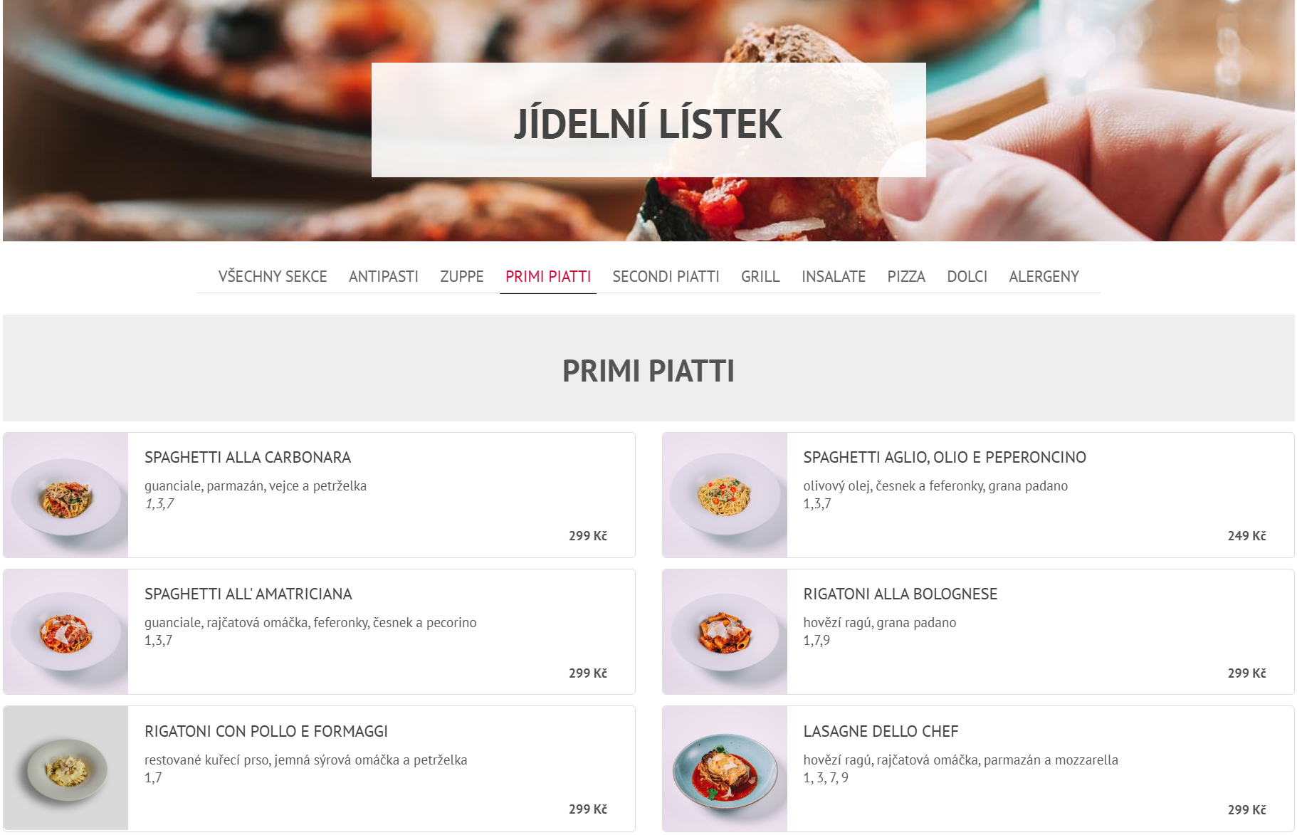 Apetee – vizuální jiskra pro jídelní lístek